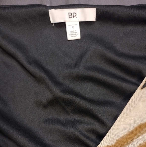 BLACK & Tan Zebra Stripe Scrunch Dress - Picture 5 of 6